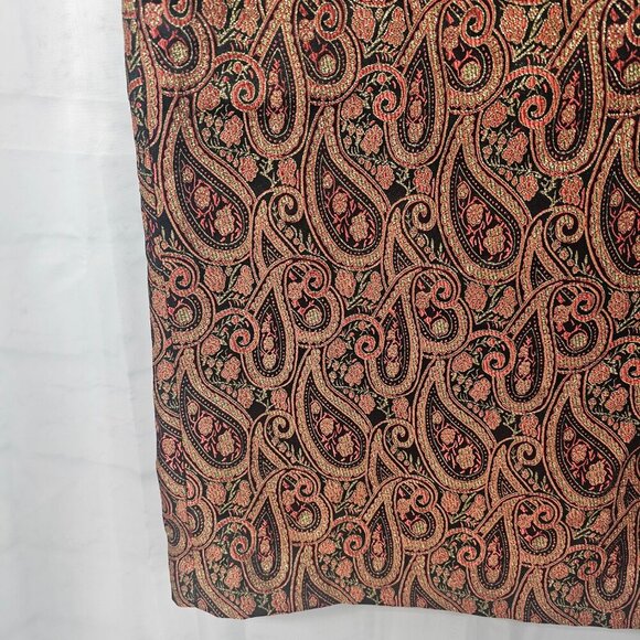 Vintage Stella Louise Skirt Brocade Goth Whimsigoth Orange 14 - Picture 3 of 10